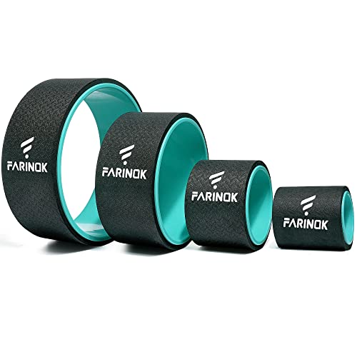 Yoga Wheel Set of 3+1, Upgraded 10MM Thick Back Wheels for Pain Relief | Strongest Back Roller for Deep Tissue Massage, Stretching, Improving Yoga Poses Backbend - style: SET OF 4