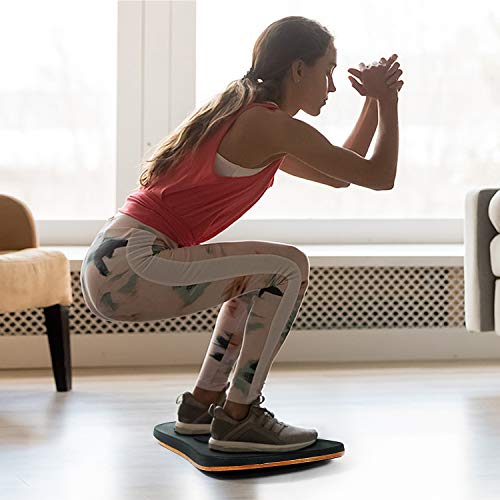 Yes4All Wobble Balance Board for Standing Desk/Anti-Fatigue Office Foam Pad - Standing Desk Mats, Rocker Board, Office Accessories, Wobble Board With Massage Ball - style: Standard Ver