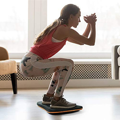 Yes4All Wobble Balance Board for Standing Desk/Anti-Fatigue Office Foam Pad - Standing Desk Mats, Rocker Board, Office Accessories, Wobble Board With Massage Ball - style: Standard Ver