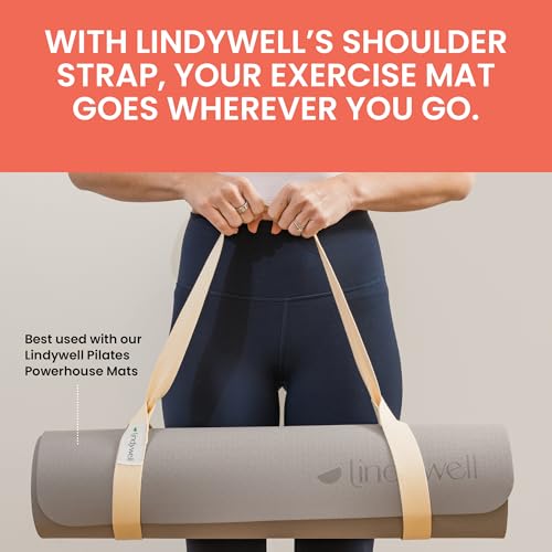 Lindywell Shoulder Strap, Adjustable Yoga Mat Straps, Fits Most Mats, Nylon