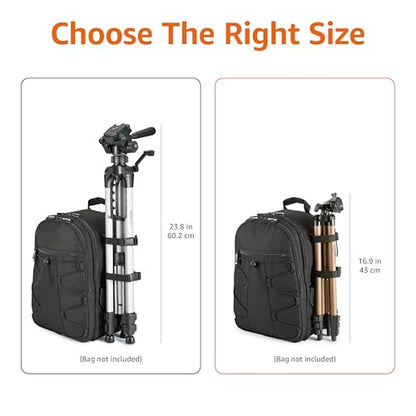 Amazon Basics 50-inch Lightweight Portable Camera Tripod Stand with Quick-Release Plate, Adjustable Height, Aluminum, for Travel Photography, Champagne - size: 50-in, style: Tripod Only