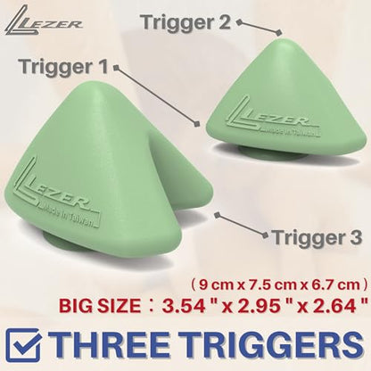LEZER Large Trigger Massage Point, Manual Massage Ball, Hip Hook, Muscle Knot Release Tool, Deep Tissue Relief, Hip Flexor Iliacus Back Psoas Hand Foot Myofascial Physical Therapy, 3.5 inｘ3 in, Green - style: 06 - Large Trigger Green