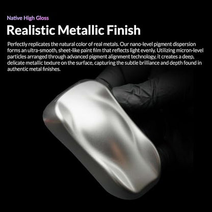 Gaahleri Kaleido Metal 12-Color Set – Water-Based Acrylic, Metallic Airbrush Paint Kit for Car Models, Gundam,Gunpla,Mecha,Pre-Thinned, High Gloss, Fast-Drying, with Thinner & Cleaner - color: 12 Metal Colors Set