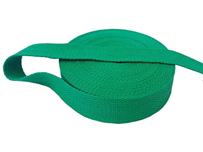1 Inch Cotton Webbing 10 Yards Cotton Strap for Tote Canvas Bags Crafts Sewing (2016 Green) - color: 2016 Green