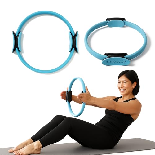 Magic Circle Pilates Ring 14.5'' | Fitness Bands Fabric 3-Levels | Mat Towels for Hot Pilates | Pilates Set, Starter Kit for Women,Yoga Set Equipment, Workout Bands'