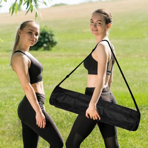 Yoga Mat Bag, Full-Zipper Yoga Mat Carrier with Adjustable Strap, Waterproof Stylish & Functional Fitness Mats Holder for Class Travel, Exercise Storage Carrier Bag for Women & Men