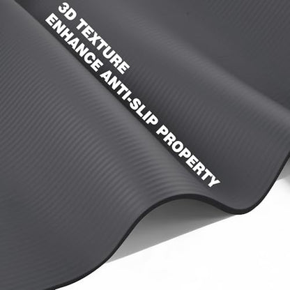 KEEP Extra Thick NBR Yoga Mat - color: Grey, size: 72”x24”x10mm