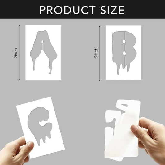 26pcs Halloween Letter Stencils Alphabet Painting Stencil Reusable DIY Drawing Letter Stencil for Painting on Wood Canvas Template Paint Stencils for Crafts Fabric Home Décor - color: Halloween Bleeding Style, size: 2 Inch