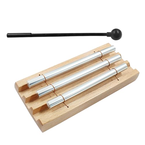 Luomorgo Meditation Chimes, Three Tone Hand Chimes, 1 Set - size: 1 Set-Three Tone