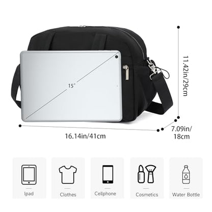 Handbag for Women Yoga Bag Large Capacity Yoga Pad Buckle with Shoe Compartment Water Bottle Sports Gym Bag Travel - color: D02-3 Black