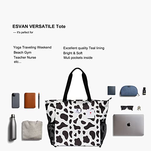 ESVAN Yoga Mat Bag Yoga Tote Carrier Shoulder Bag Carryall Tote for Office,Yoga,Pilates,Travel,Beach and Gym - color: L
