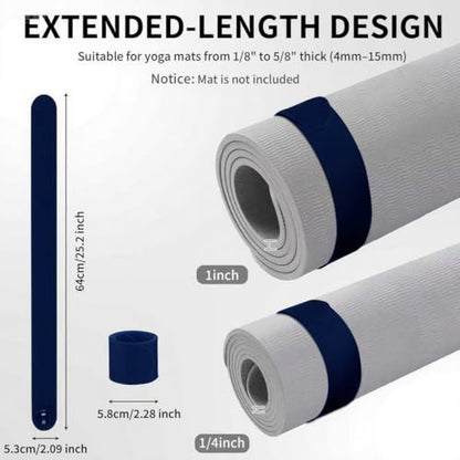Yoga Mat Carrier Strap, Adjustable Thick Straps Sling for Carrying Large Mats, Stretching Band - color: 1pc Slap Band Blue