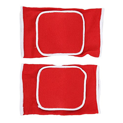 1 Pair Protective Knee Pads,Thicken Sponge Brace Knee Guards,Knee Pads for Dance Yoga Multi Sports (Red)