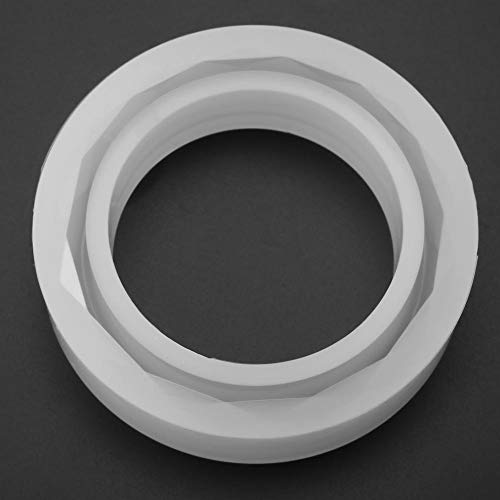 Bracelet Silicone Resin Molds, Clear Round Silicone Bangle Mold for Making DIY Crafts Supplies Polymer Clay Crafting