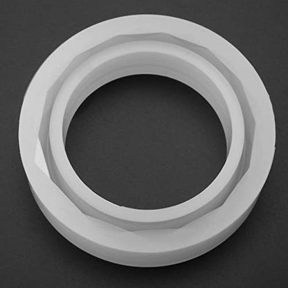 Bracelet Silicone Resin Molds, Clear Round Silicone Bangle Mold for Making DIY Crafts Supplies Polymer Clay Crafting
