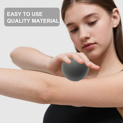 3PCS Firm Massage Lacrosse Balls for Myofascial Release, Muscle Knots, Trigger Point Therapy, Yoga Deep Tissue Massage, Pain Relieve from Plantar Fasciitis, Muscle Soreness Massager Ball - color: 3 Style Massage Ball