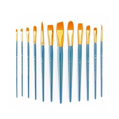 Royal Brush Manufacturing Royal and Langnickel Zip N' Close 12-Piece Brush Set in Vinyl Pouch