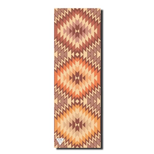 Yune Yoga Southwestern Collection – Red Rocks Sunrise Yoga Mat – 72”x24”, 6mm Thick, Non-Slip, Eco-Friendly PER – Native-Inspired Design for Home & Studio