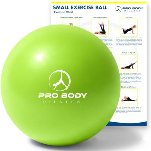 ProBody Pilates Ball Small — 9 Inch Small Yoga Ball - color: Lime