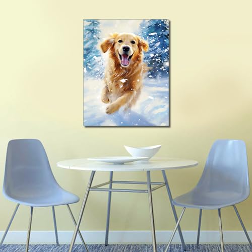 TUMOVO Paint by Numbers for Adults Kids Beginner Golden Retriever Paint by Number Kit Dog Adult Paint by Number Kits On Canvas Acrylic Paint by Numbers for Kids Ages 8-12 DIY Arts Craft, 16"x20" - color: Dog