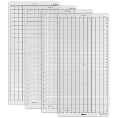 ReArt Standard Grip Cutting Mat for Silhouette Cameo 4 Packs 12" x 24" - Adhesive Cut Mat Replacement Set Matts Vinyl Craft - color: Standard Grip 4P 12X24