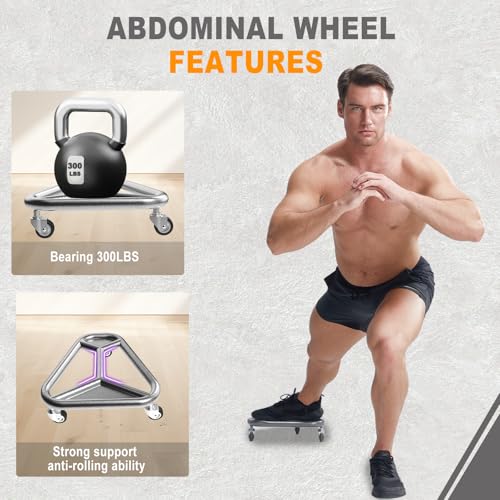 HOTWAVE Ab Roller Wheel for Core Workout,Home Gym Strength Training