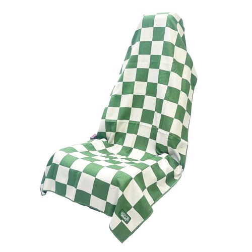 Sprints Athletic Running Towel, Full-Sized, Car Seat Cover - Performance Microfiber (Chess Not Checkers) - color: Chess Not Checkers W/ Snaps
