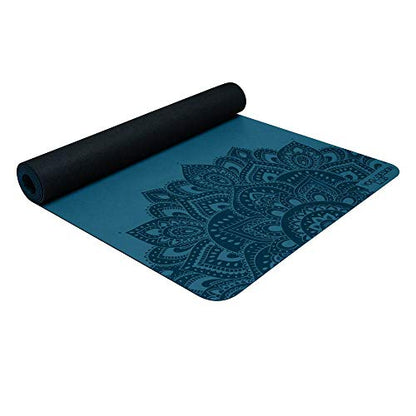 YOGA DESIGN LAB | The Infinity Mat | Luxurious Non-Slip Design Provides Unparalleled Grip to Support and Align You Beautifully | Eco-Friendly | w/Carrying Strap! - color: Mandala Teal, size: 3mm