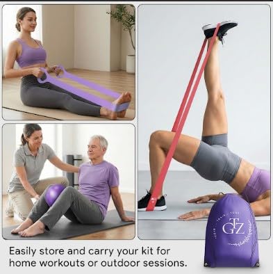 Pilates Equipment, Pilates Reformer, Home Pilates Kit - color: Purple