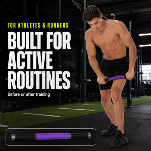 Muscle Roller Massage Stick for Legs Massager Roller-Calf Roller Deep Tissue Release Muscle Soreness, Trigger Points for Legs, Neck, Calves, Thighs, Shins, Back - color: Purple