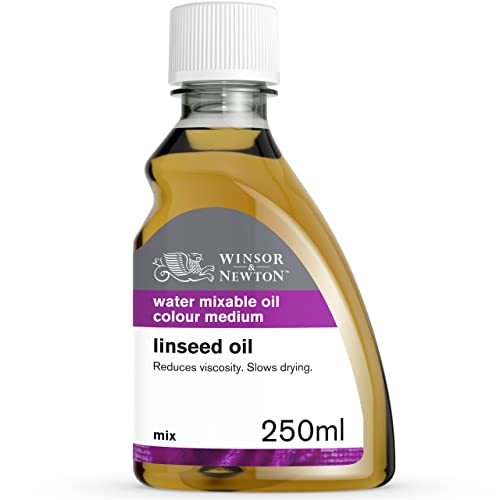 Winsor & Newton Artisan Linseed Oil, 250ml (8.4-oz) bottle | Creates Fatter Paint, Glossy Paint, Increases Flow/Dispersion, Slows Drying Time, Reduces Viscosity, Increases Transparency - color: Artisan Linseed Oil, style: 8.4-oz Bottle