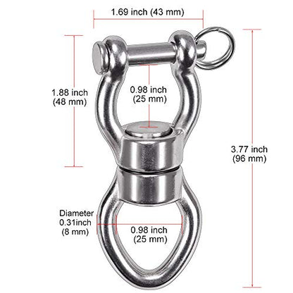 SELEWARE Heavy Duty Bearing Swing Swivel, 360° Rotation Hanging Accessory - color: Swivel (D) Only