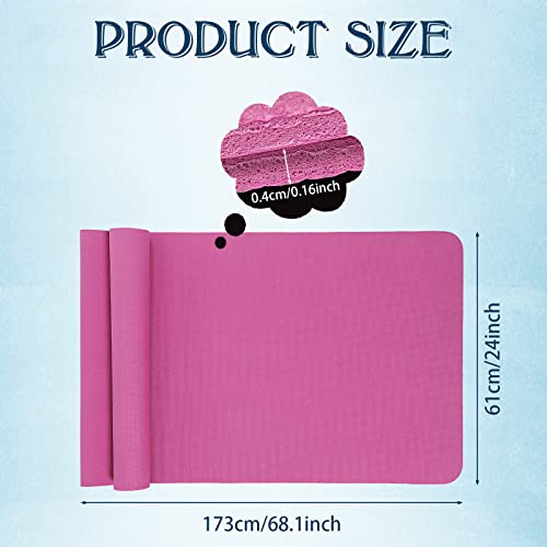 LEIFIDE 10 Pack Yoga Mats Bulk 68'' x 24'' x 4mm Thick Yoga Mats Multicolor