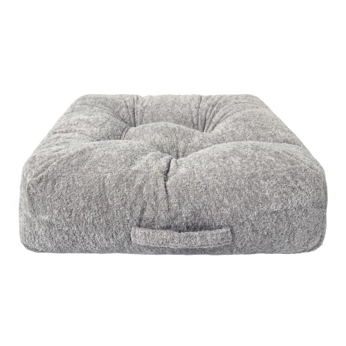 Floor Cushion Pillow, Portable Large - color: Square, Gray