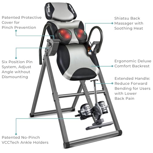 Innova ITM5000 Therapeutic Heat and Shiatsu Massage Inversion Table