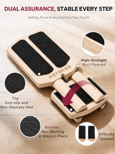 HAPBEAR Axis Board Ankle Balance Board Ankle Foot Strengthener for Sprained