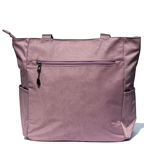 ESVAN Original Floral Water Resistant Large Tote Bag Shoulder Bag for Gym Beach Travel Daily Bags Upgraded - color: [Q] Pattern