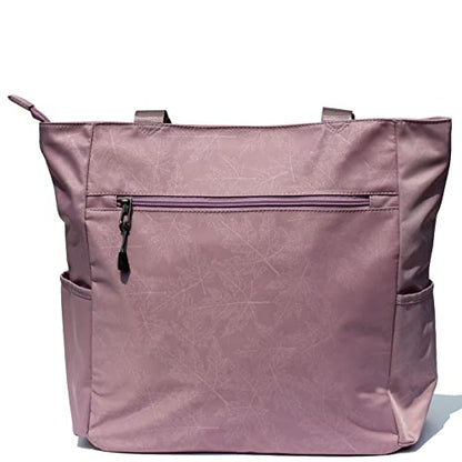 ESVAN Original Floral Water Resistant Large Tote Bag Shoulder Bag for Gym Beach Travel Daily Bags Upgraded - color: [Q] Pattern