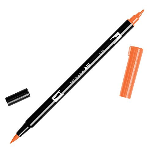 Tombow Dual Brush Pen, Abt, No. 905 (AB-T905) - color: 905 Orange