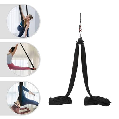 Durable Aerial Yoga Practice Polyester Strap, Aerial Yoga Practice Equipment for Adult, Yoga Hammock Practice Kit
