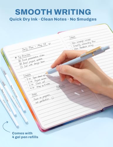 SUNEE Pencil Case with Supplies, 35PCS Aesthetic Stationery Set with Pastel Highlighters, Black Gel Pens, Mechanical Pencils & Refills, College School Supplies for Students and Girls, Blue - color: Blue, style: 35 Pack
