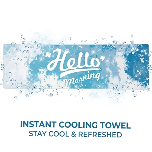 Microfiber Cooling Towel 12" x 40" - Instant Cooling Neck Wrap