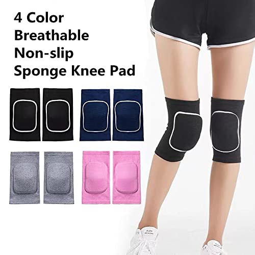 MINILUJIA Soft Breathable Knee Pads for Kid Elastic Nonslip Sponge Sleeves Flexible Children Knee Support Protector Sleeves Cover One Pair - color: pink, size: X-Small