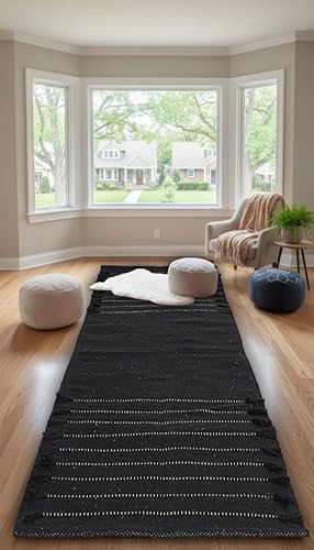 Indian Handmade 100% Organic Cotton Yoga Mat, Hand Woven Rug, Yoga Mat For Everyday Fitness at Home Comfortable Foldable Long Mat - color: Beige