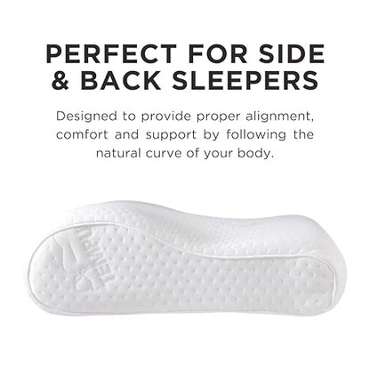 Tempur-Pedic TEMPUR-Ergo Neck Pillow, Medium Profile, White - size: Medium Profile