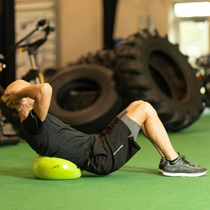 OPTP Soft Movement Ball – Green Inflatable Exercise and Pilates Ball, 12" | For yoga & core stability, soft density inflatable physical therapy ball featuring easy-grip texture, Latex & phthalate free