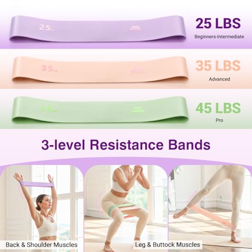 Home Pilates Kit Home Workout Essentials Set for Women Full-Body Exercise - color: Violet Large-Level3