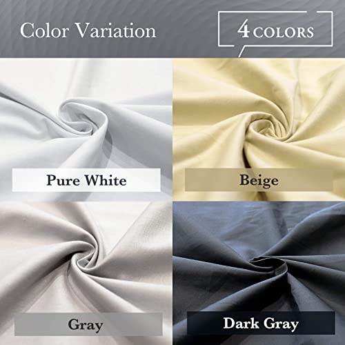 FULI 100% 면 지퍼 이불 커버, 일본 시키부톤, 풀, 그레이 - color: 회색., size: Full