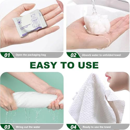 16 Pack Disposable Towels for Travel Compressed Towels Washcloths 23''X12'' - size: M size-16pcs 23.6"x11.8"