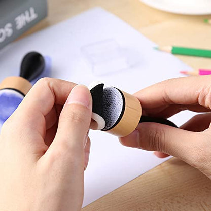 CYFUN DESIGN Mini Ink Paints Mixing Blending Tools with Foams Replacement Refill Foam Set Painting Drawing Art Supplies Handle Ink Tools Crafting Project Scrapbooking Supplies - color: 1 handle + 22 foams